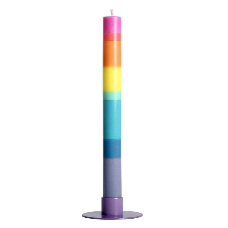 KERZE Toll / Regenbogen