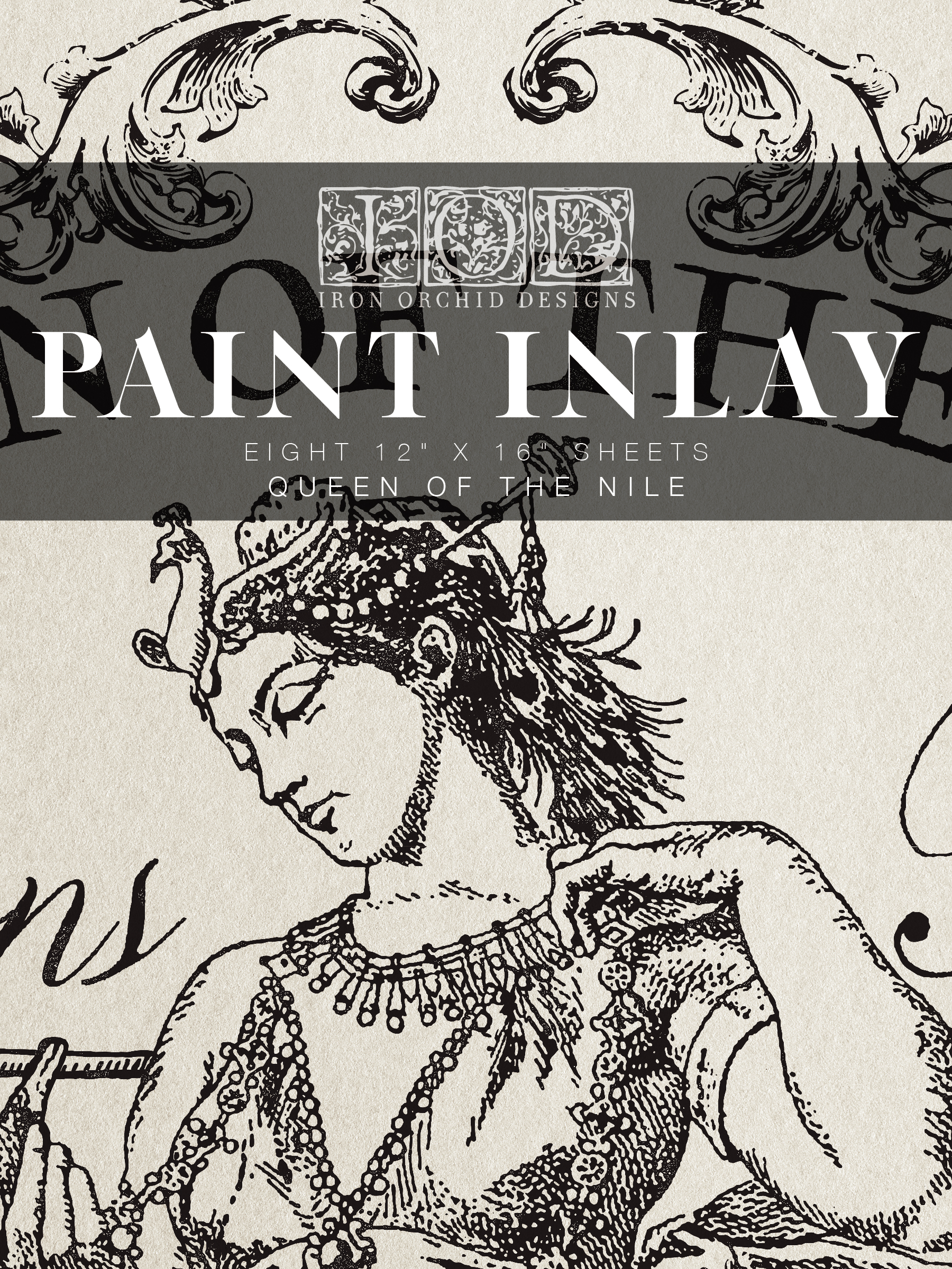 "Queen of the Nile" - Paint Inlay