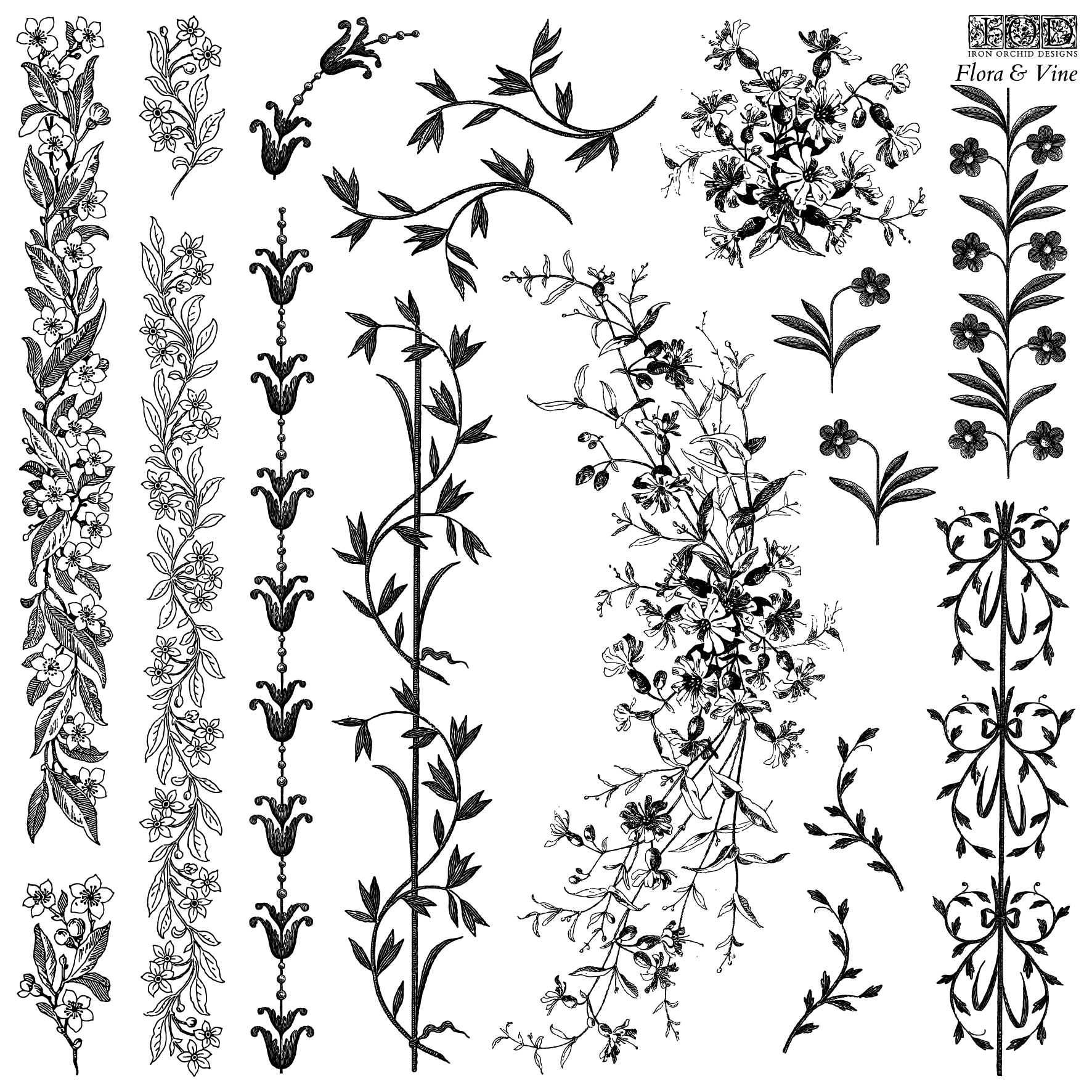 Decor Stempel - "Flora & Vine"
