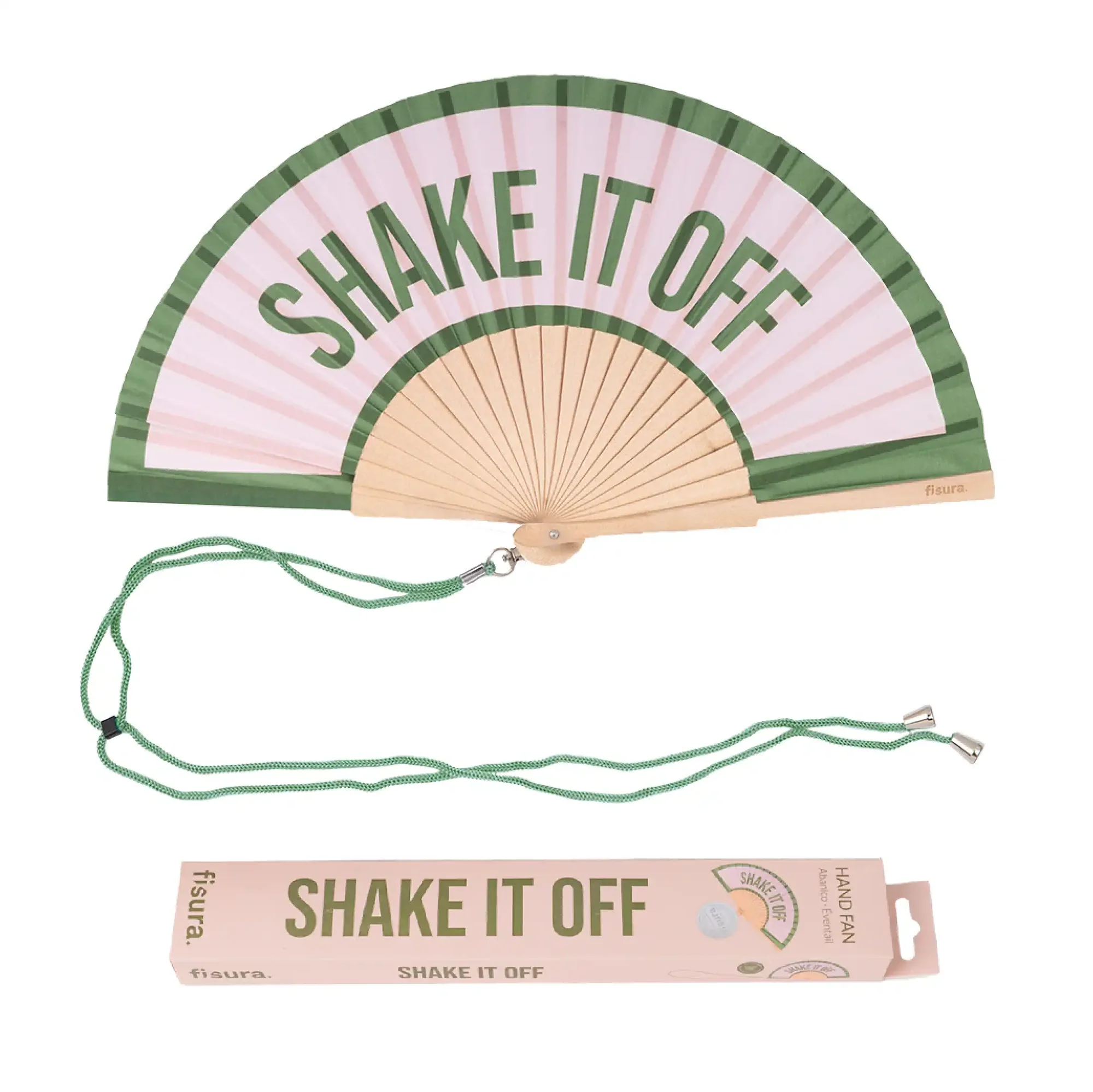 Fächer "Shake it off" rosa