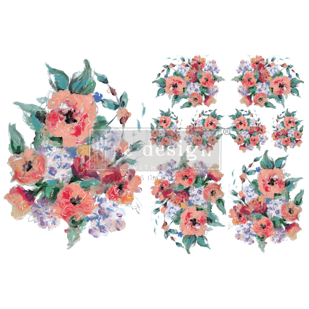 "Brilliant Blooms" - H2O Transfers