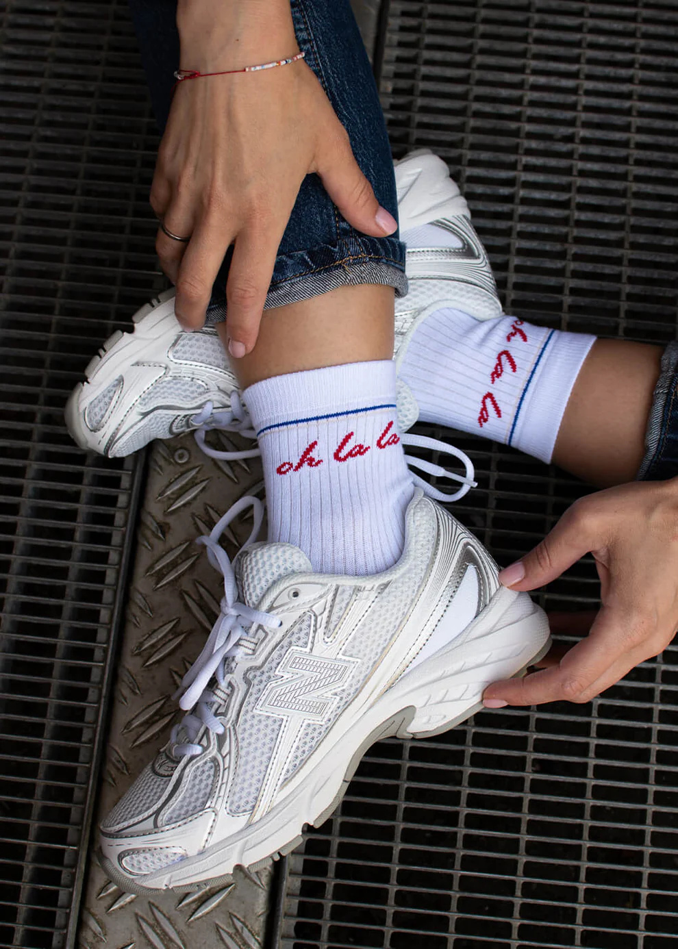 Sneakersocken "oh la la" - Midi