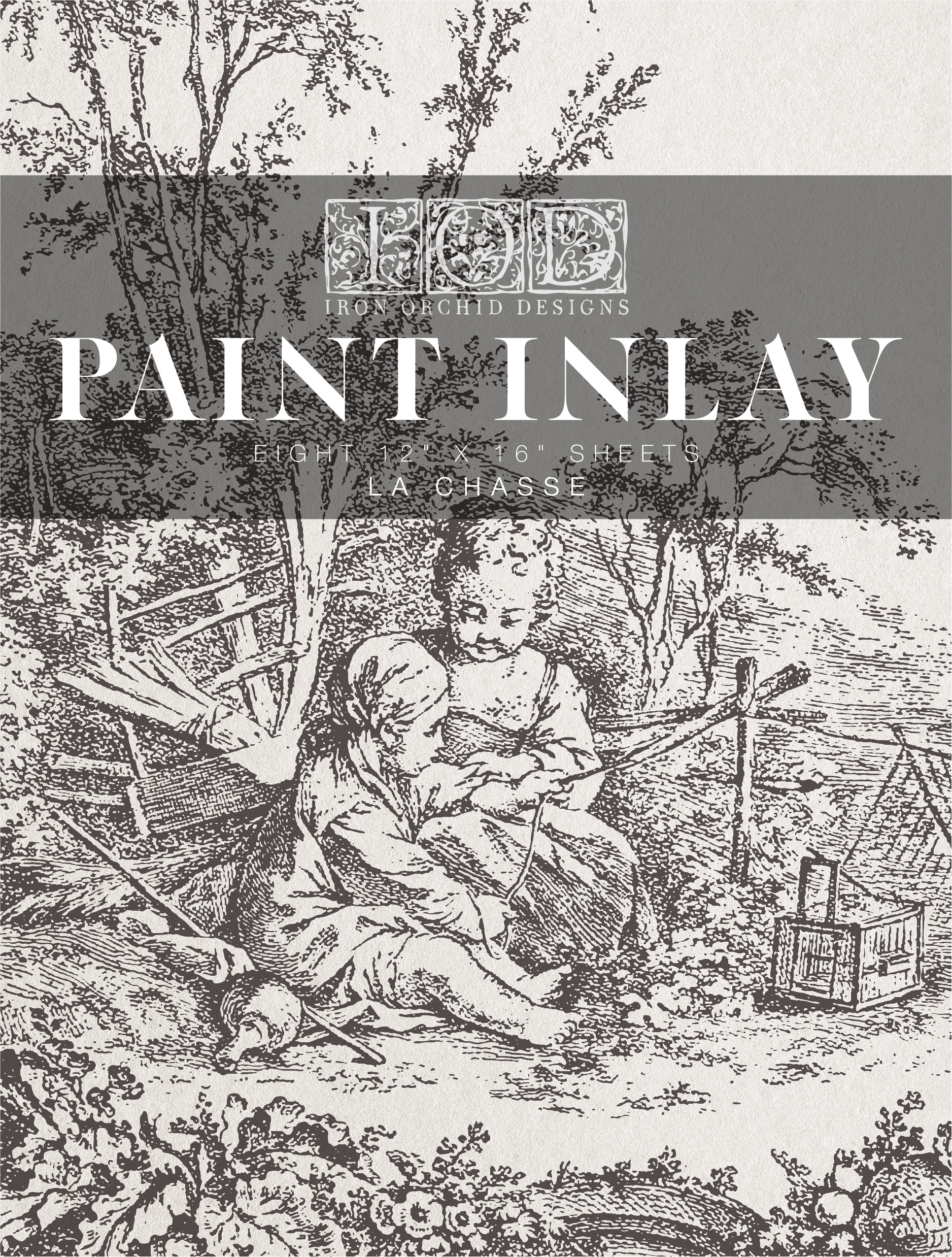 "La Chasse" - Paint Inlay