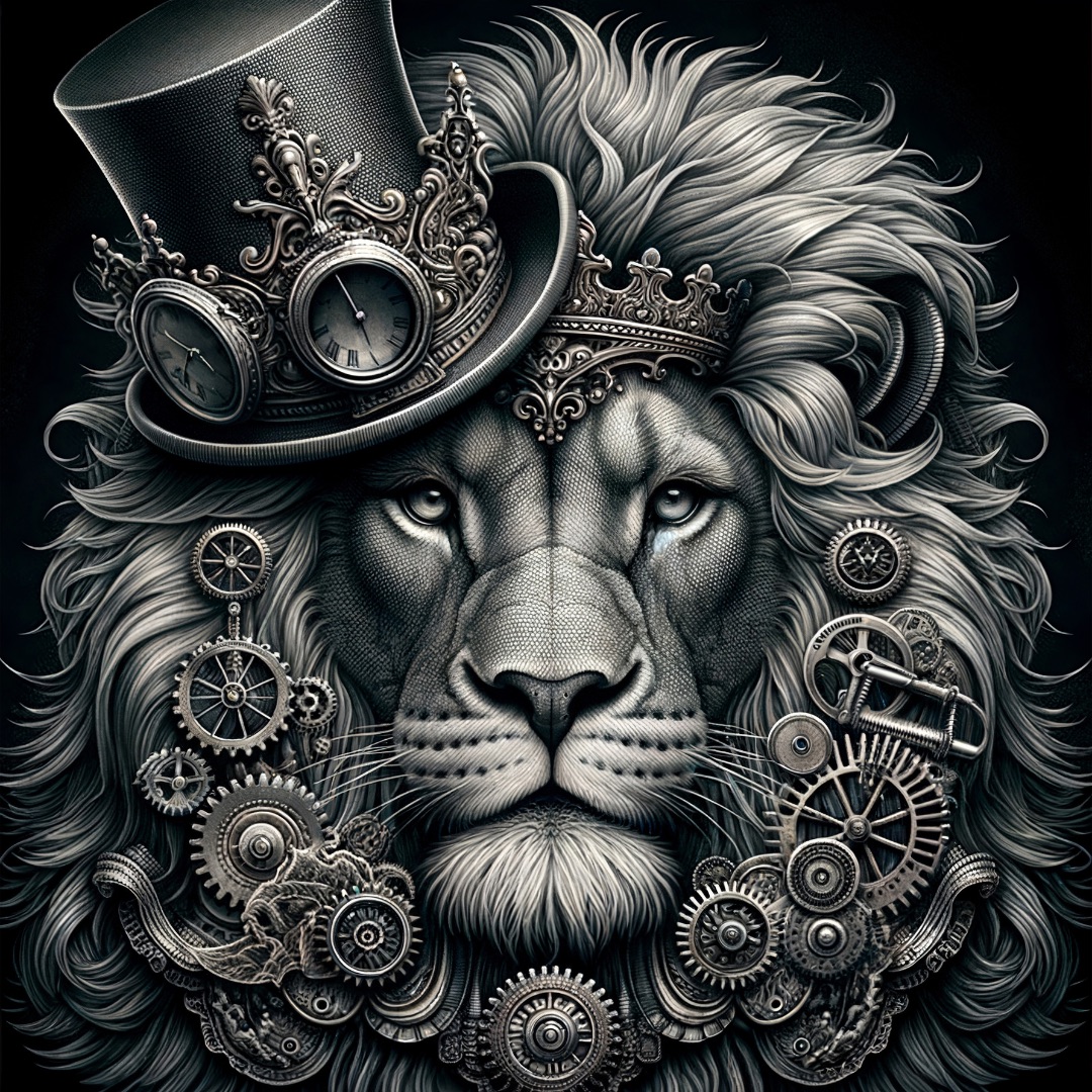Leonardo Lion - Decoupage Papier