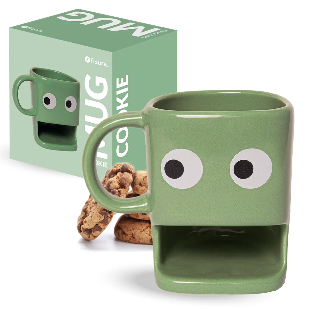 Grüne Keks-Tasse