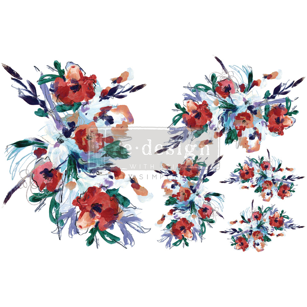 "Radiant Blooms" - H2O Transfers