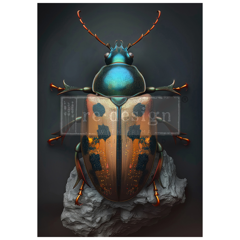 "Brasscarab"  - A1 Decoupage Fiber Paper
