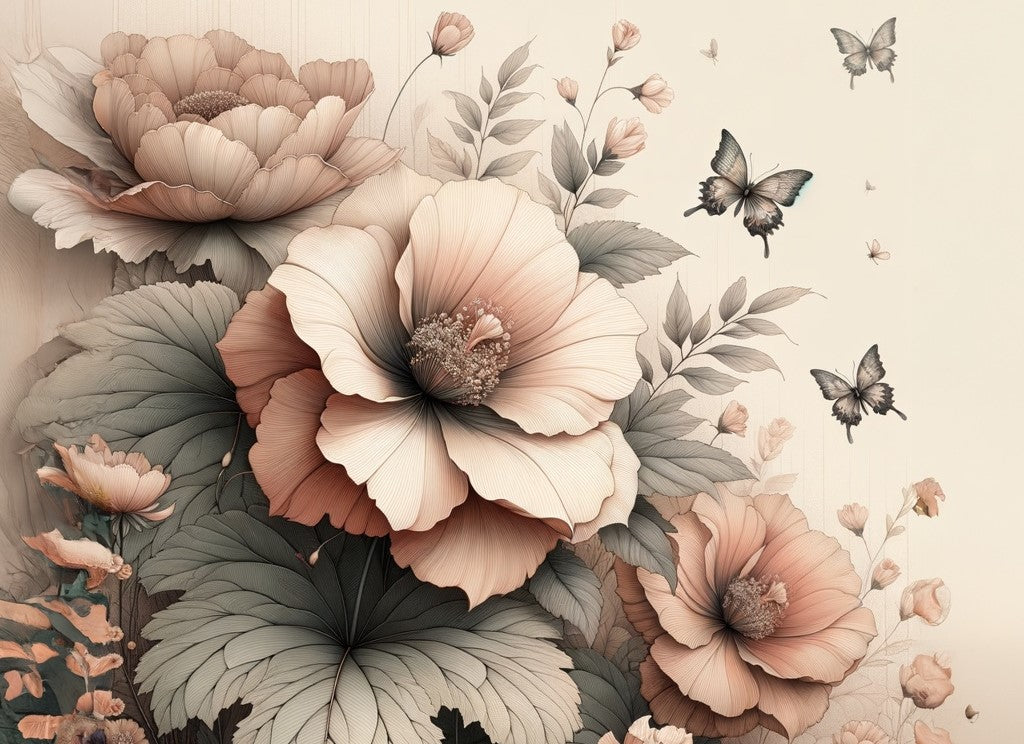 Peach Petals - Decoupage Papier