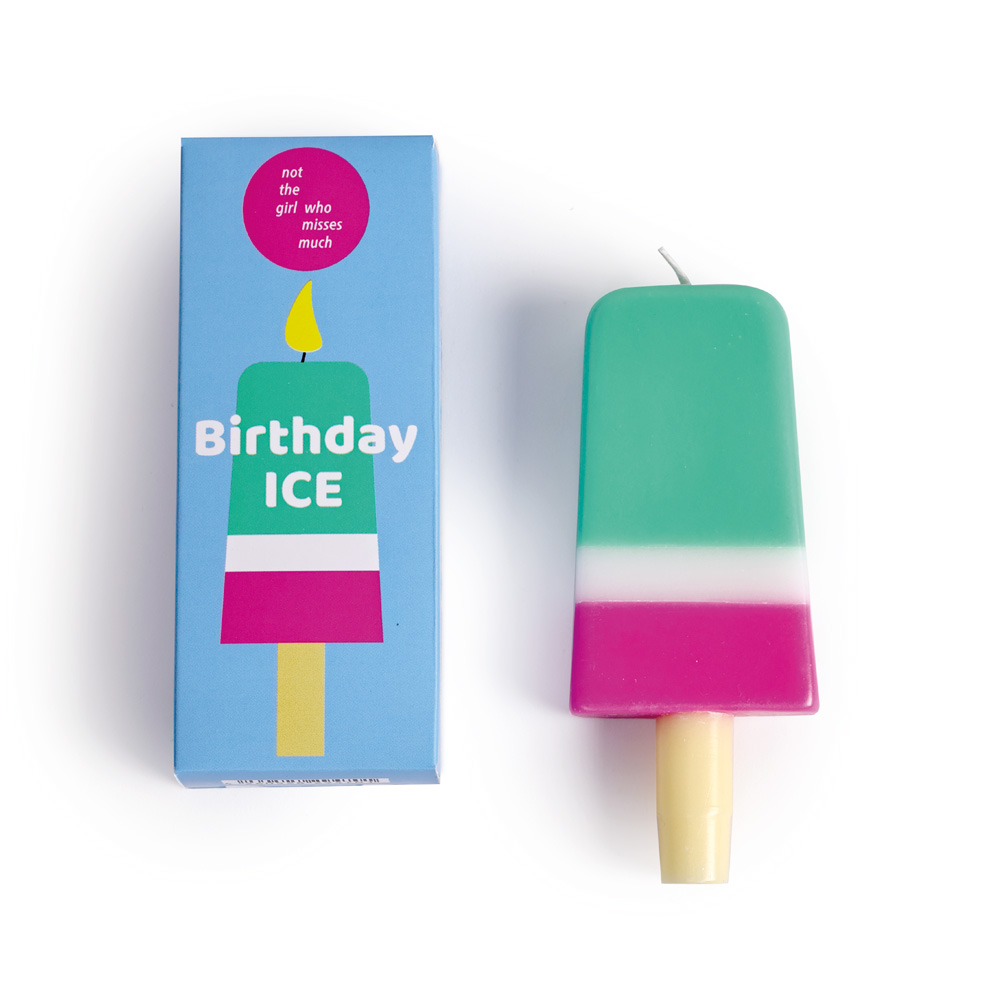 Birthday Ice / Eis am Stiel - Kerze
