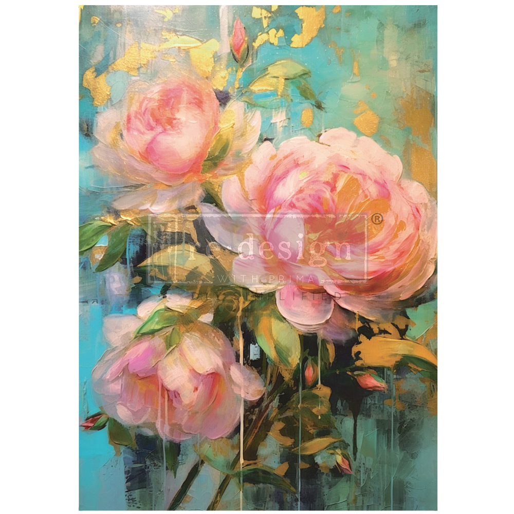 "Bold Blooms" - A1 Decoupage Fiber Paper
