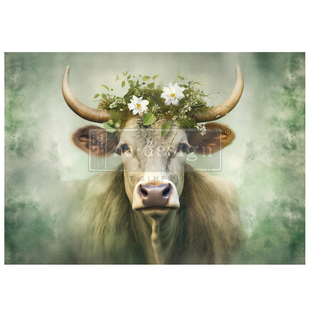 "Bessie" - A1 Decoupage Fiber Paper