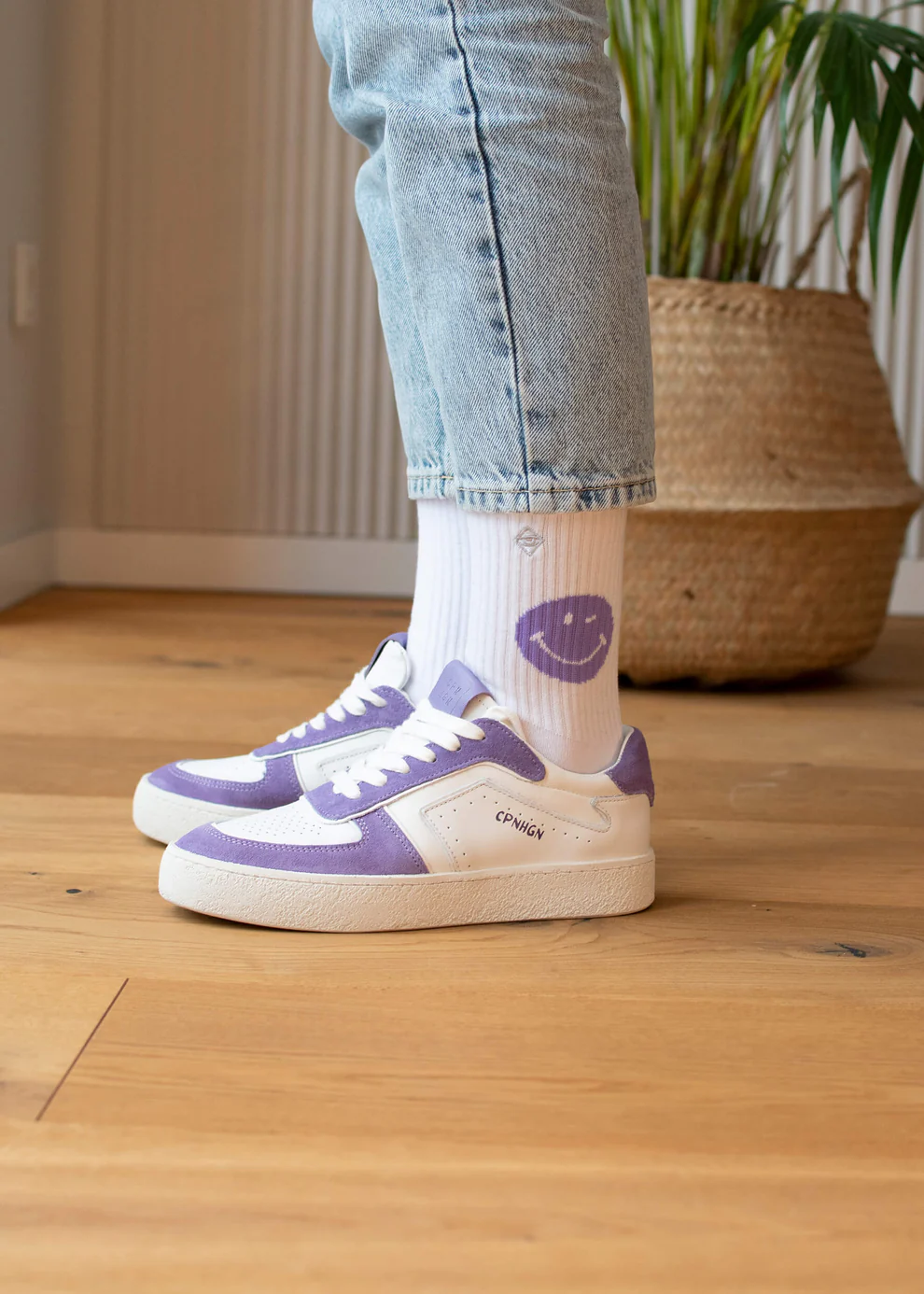 Tennissocken "Purple Smile"