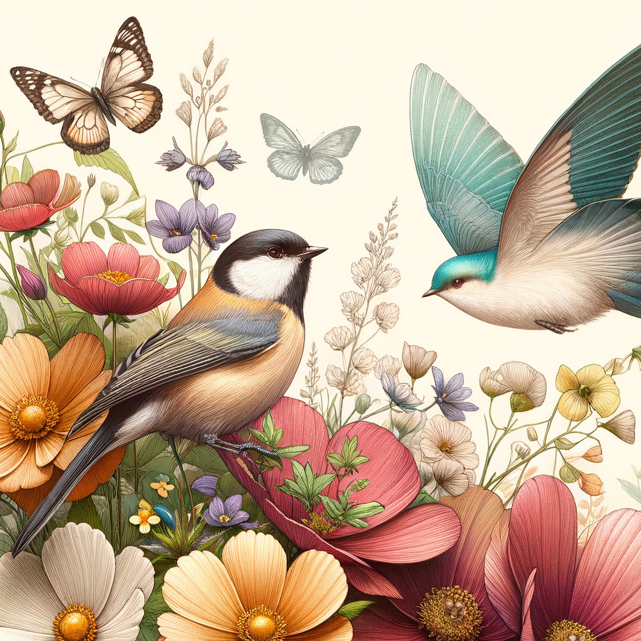 The Friendly Garden - Decoupage Papier