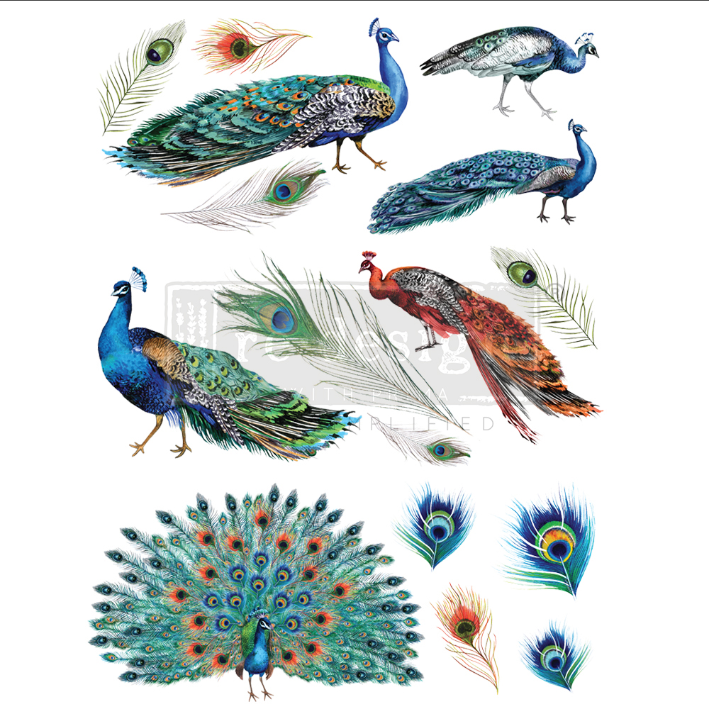 "Peacock Dreams" - Transferfolie ReDesign