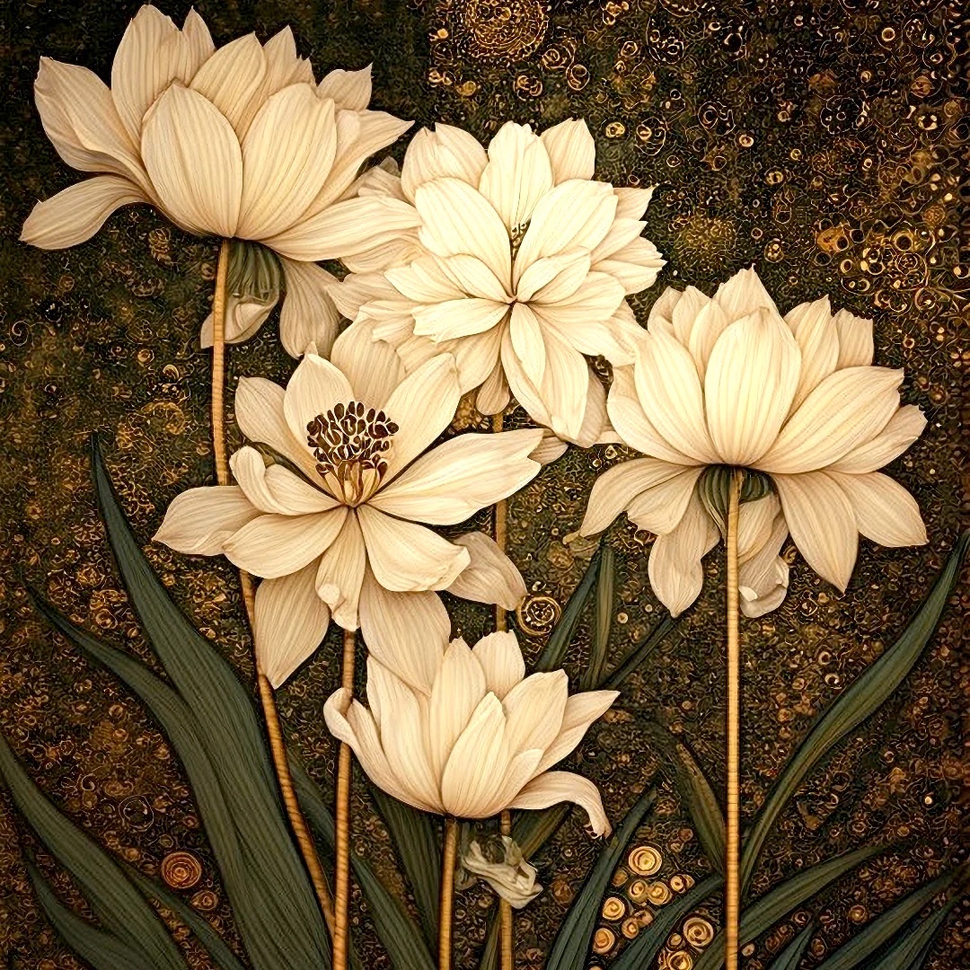 Long Stems - Decoupage Papier