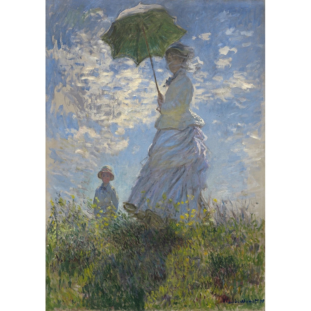 Lady with a Parasol - Decoupage Papier