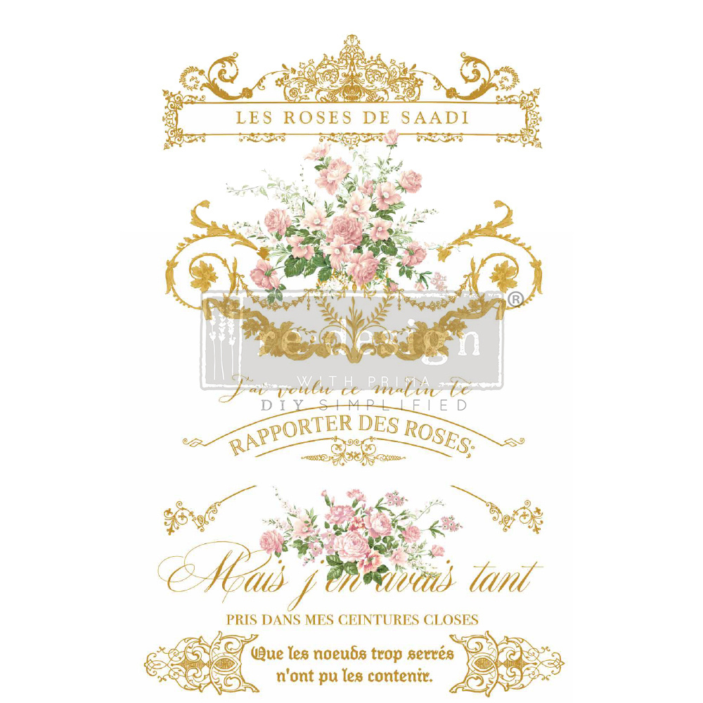 KACHA - "Les Roses" - Transferfolie ReDesign
