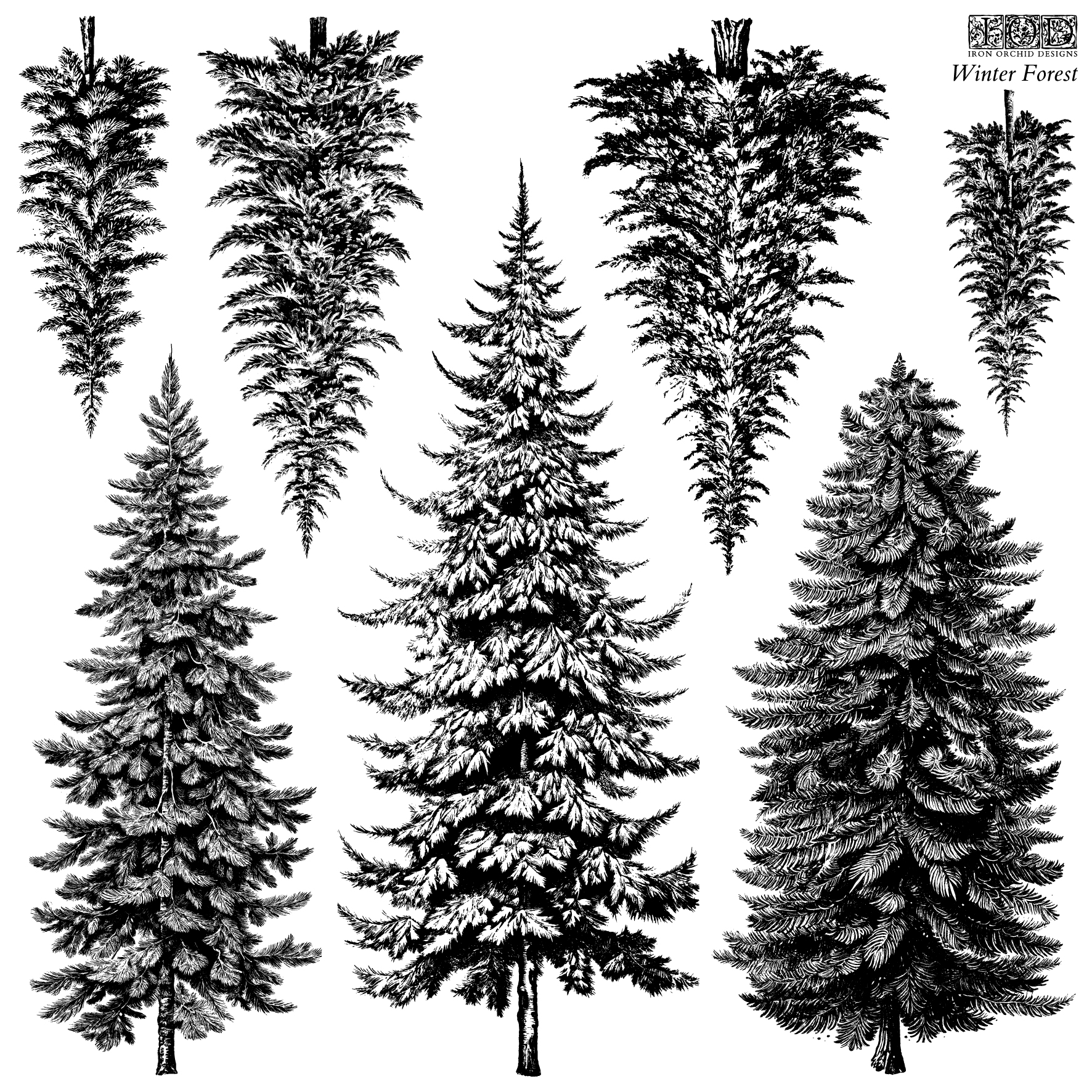 Decor Stempel "Winter Forest"