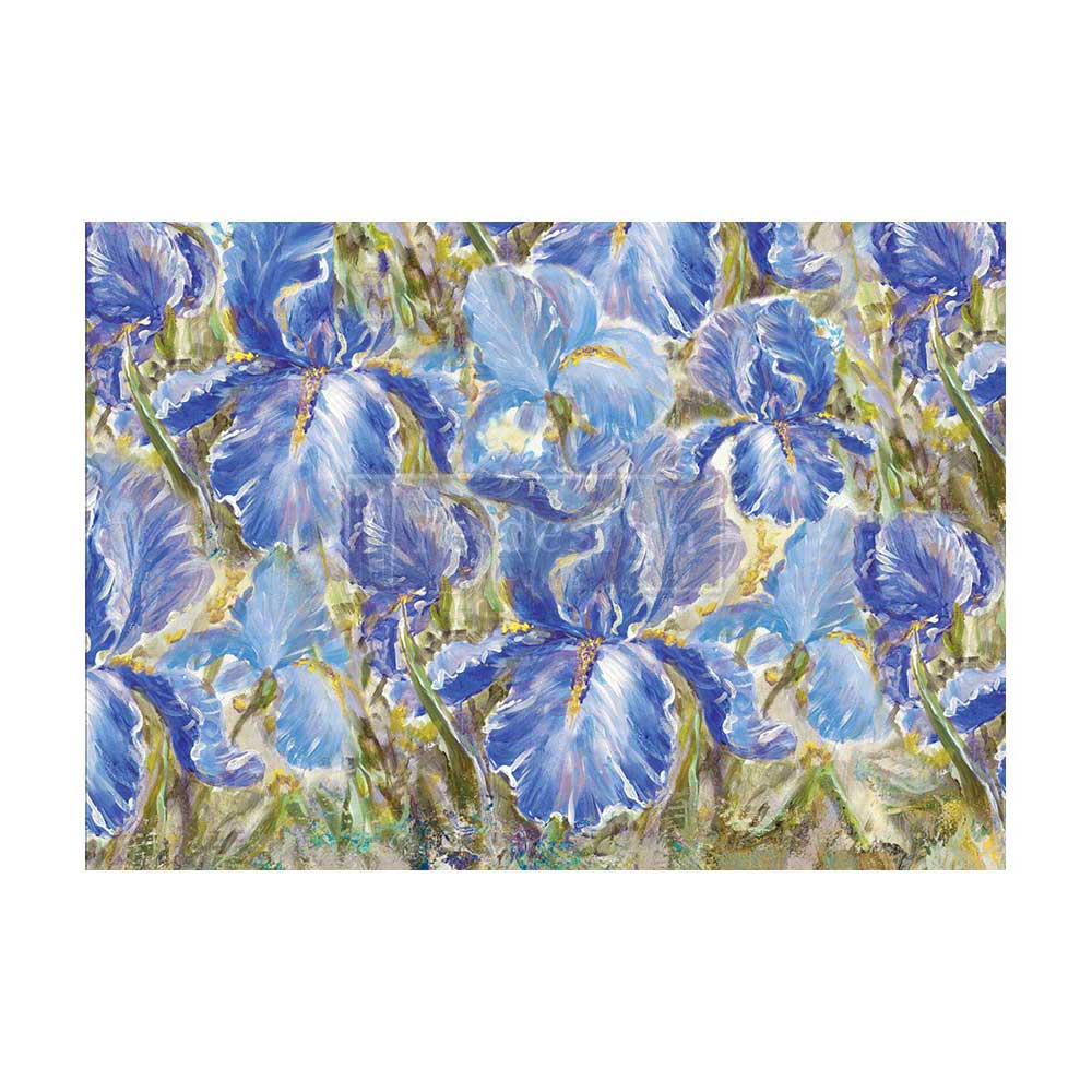"Enchanting Iris" - A1 Decoupage Fiber Paper