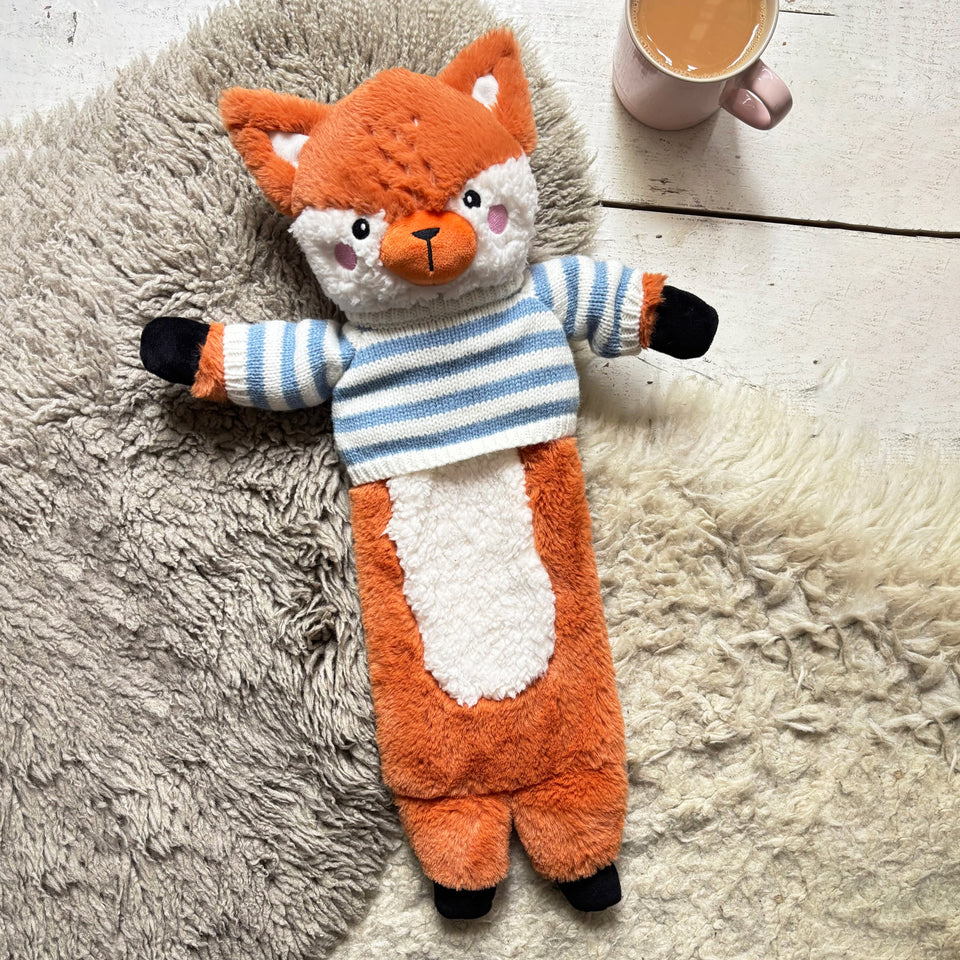 Wärmflasche Fuchs mit Pullover