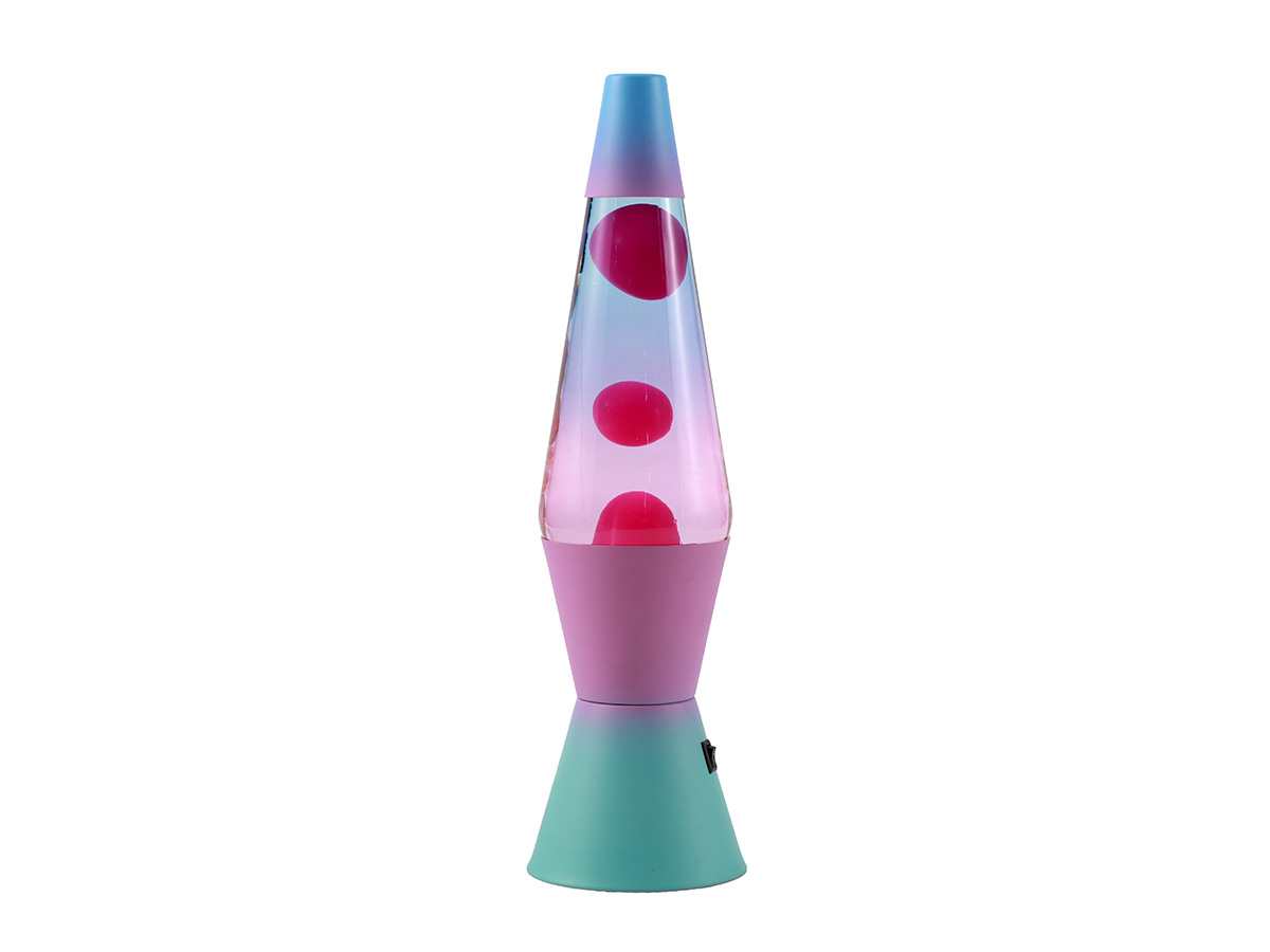 itotal - Lavalampe LED Spaceship violett/weiß