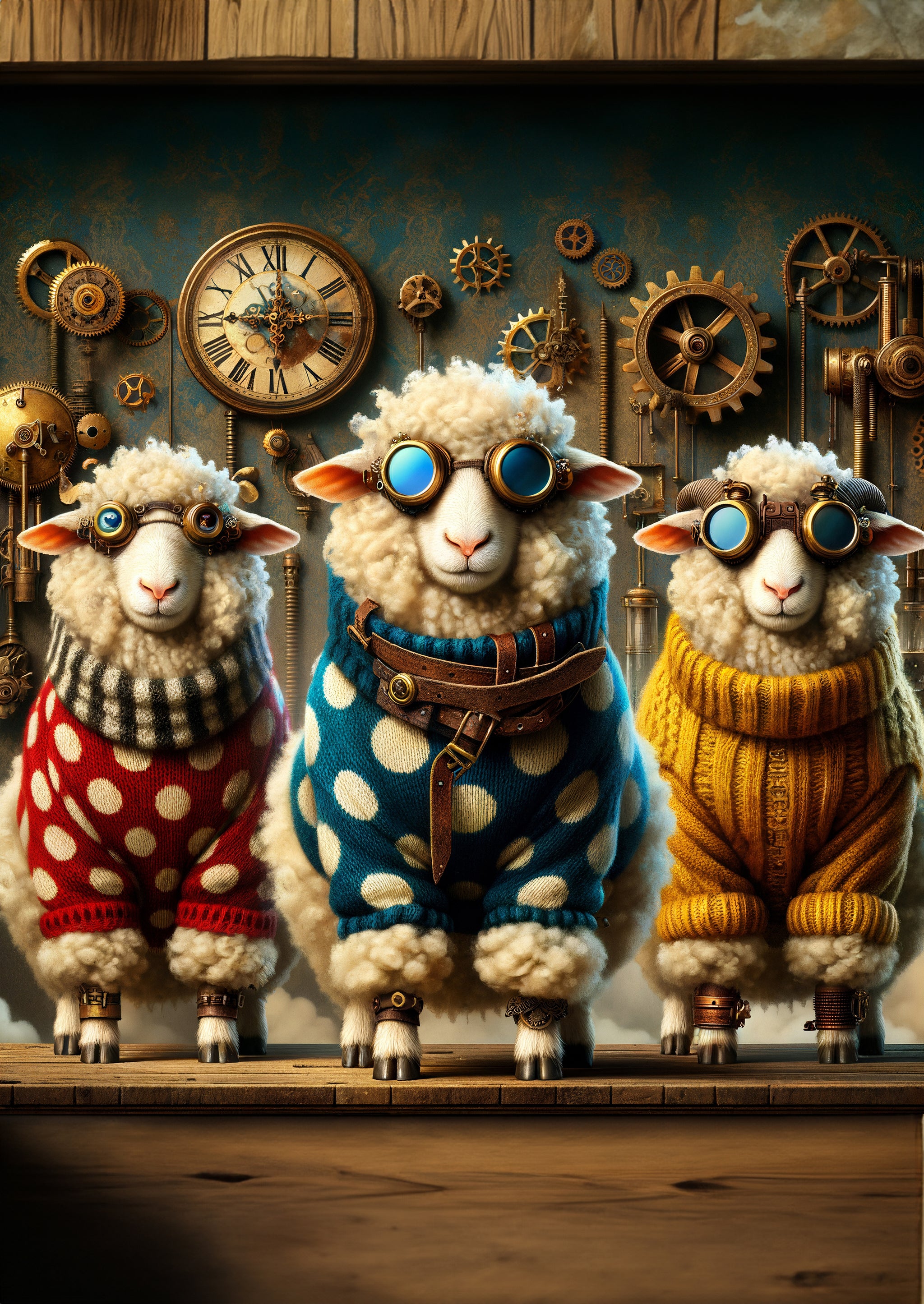 Shaun Sheep - Decoupage Papier