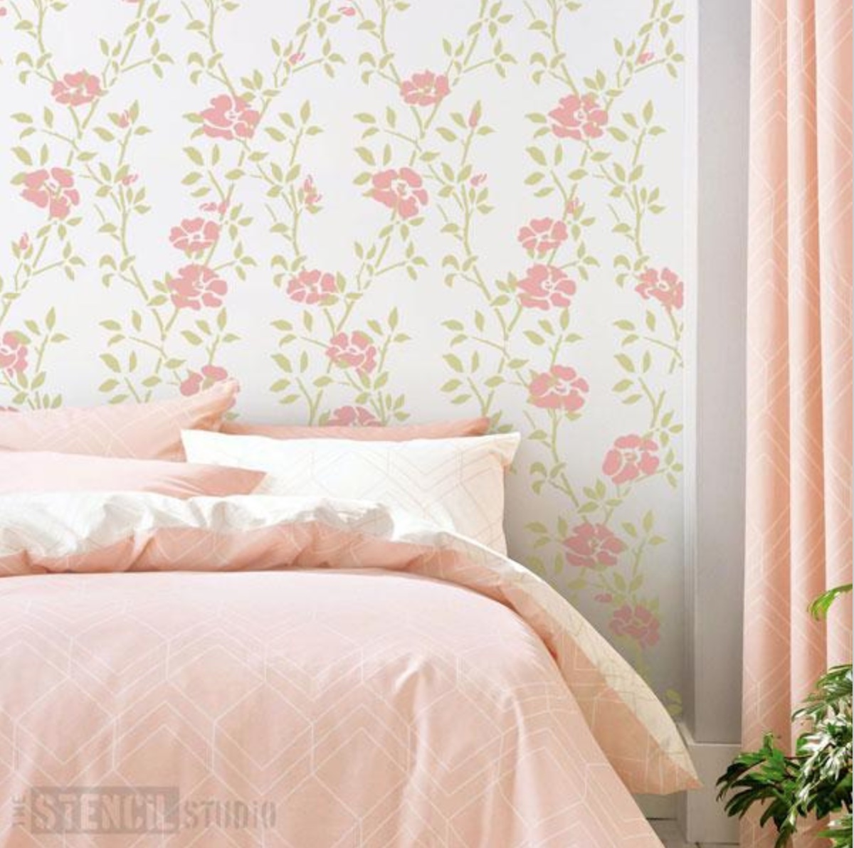 Leaf Trellis & Roses Set
